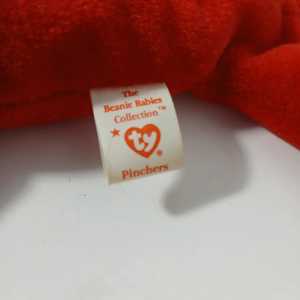 TY Beanie Baby Pinchers the Red Lobster 1993 Tag Errors Retired Nautical